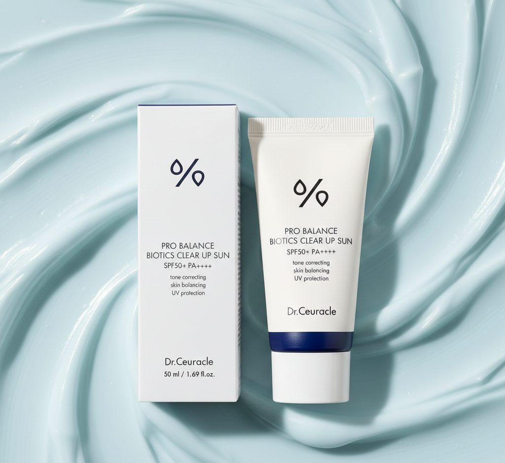Dr.Ceuracle - Pro Balance Biotics Clear Up Sun SPF50+ PA++++ Hibrit Filtreli Kefirli UV Koruyucu Krem