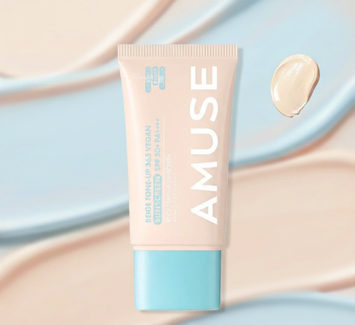 Amuse - Beige Tone up 365 Vegan Sunscreen SPF 50+ PA++++ (Ton Eşitleyici Mavi Işık Karşıtı Kolajenli Vegan Güneş Kremi) 40ml