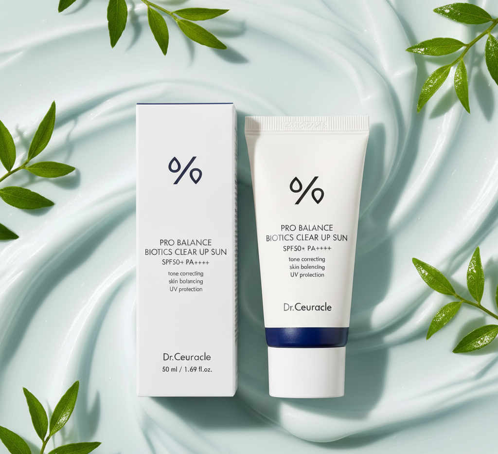 Dr.Ceuracle - Pro Balance Biotics Clear Up Sun SPF50+ PA++++ Hibrit Filtreli Kefirli UV Koruyucu Krem