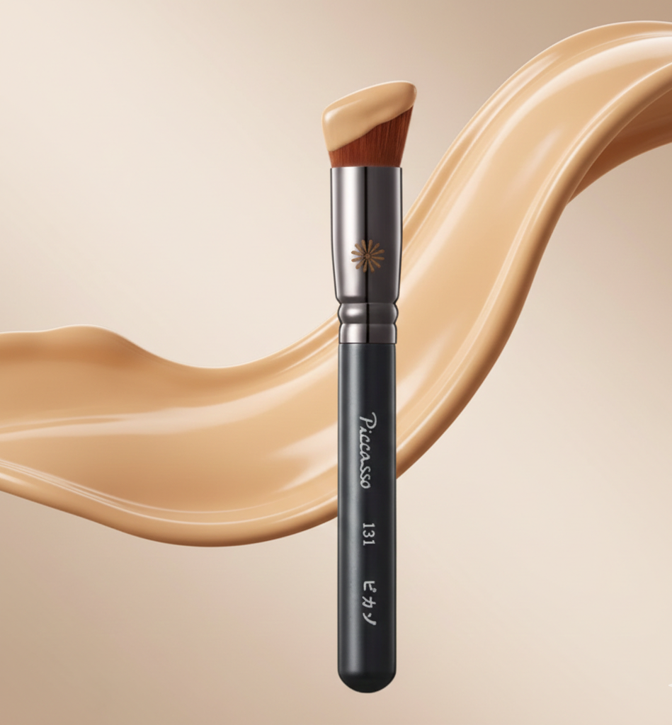 Piccasso - 131 Foundation Brush / Düz ve Doğal Görünüm İçin Açılı Fondöten Fırçası